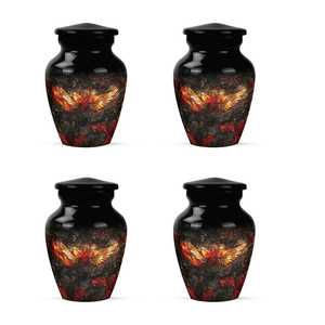 Urna para Cenizas con Diseño de Fénix Vibrante, Moderna y Decorativa, de Aluminio, Personalizable, Recuerdo para Adultos, Urna Funeraria Personalizada - Product Image 2