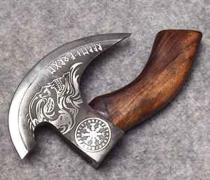 Hache à pizza artisanale de haute qualité, en acier à haute teneur en carbone, forgée à la main, très vendue, avec étui. - Product Image 2