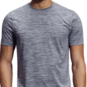 T-shirt de performance Space Dye pour homme, à séchage rapide, respirant, léger, à manches courtes, pour la gym, la course et le sport - Product Image 5