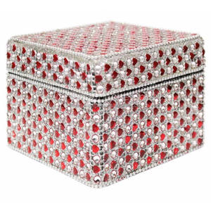 Boîte à bijoux en aluminium, forme carrée, prix abordable, boîte à bibelots pour organiser les bijoux, emballage personnalisé - Product Image 1