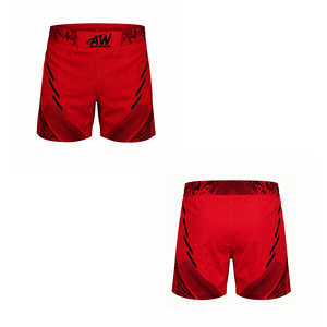 Askar Wear Ind Men's MMA <b>Shorts</b> Red Black Sublimation Printed Quick Dry Mixed Martial Arts Fight Gear Regular Fit - Product Image 3