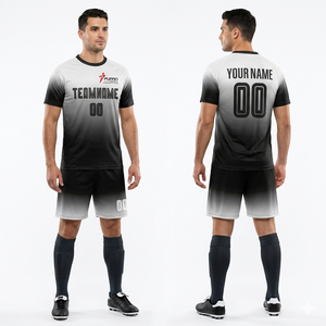 Uniformes de football de haute qualité, légers, performance élite, 100% polyester, courts, sans coutures, nom d'équipe personnalisé, toutes les couleurs disponibles - Product Image 1