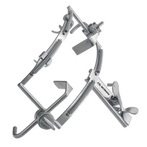 Écarteur chirurgical manuel pour procédures orales et maxillo-faciales, instrument réutilisable, écarteur buccal DINGMAN, ensemble complet en acier inoxydable - Product Image 5