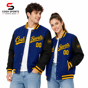 Chaqueta Universitaria Sublimada OEM, Chaqueta Personalizada con Nombre de Equipo y Número, Chaqueta Letterman para Hombre y Mujer, Chaquetas Personalizadas con Logotipo para Equipos Escolares - Product Image 1