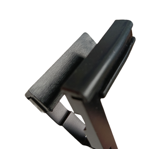 Pince à cheveux professionnelle en acier inoxydable noir pour extensions de cheveux, avec poignées ergonomiques antidérapantes, outil de coiffure pour salon - Product Image 4