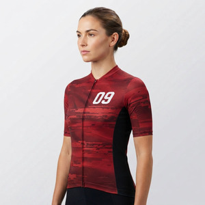 Maillot de cyclisme pour femmes avec fermeture éclair sur le devant, manches courtes, maillot de vélo pour femmes, vente en gros, maillot de cyclisme respirant pour femmes - Product Image 1