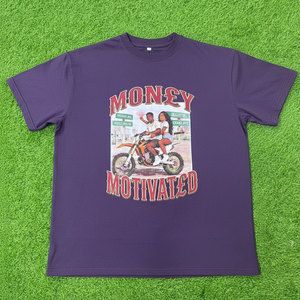 T-shirt graphique surdimensionné style hip-hop pour homme, col rond en coton épais, impression artistique audacieuse, logo personnalisé, OEM, vente en gros, Pakistan - Product Image 1
