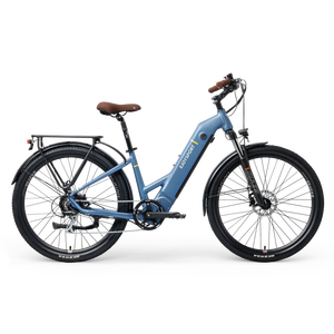 ยางขนาด 27.5/26*4 นิ้ว โครงล้ออัลลอยด์ลิเธียม แบตเตอรี่ลิเธียมยี่ห้อ 36V21AH ระบบเบรกดิสก์ไฮดรอลิกคู่ จักรยานเสือภูเขาไฟฟ้า - Product Image 1