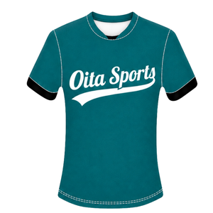 Maillot de football bleu sarcelle à manches courtes, uniforme d'équipe sportive, tenue d'entraînement, vêtements de sport performants - Product Image 1