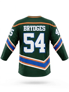 Maillot de hockey sur glace vert foncé personnalisé par sublimation, haute qualité, respirant, vêtements de hockey sur glace personnalisés pour équipe, impression par sublimation intégrale - Product Image 3
