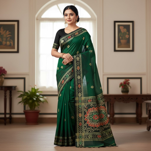 ผ้าไหมพัตตาลาแท้สำหรับตัดเย็บเสื้อผู้หญิงแบบไม่เย็บติดกัน |   ผ้าทอมือสำหรับชุดงานเลี้ยง |   คอลเลกชันที่ดีที่สุด ราคาประหยัดและคุ้มค่า - Product Image 1