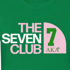 AKA The Seven Club 7 T-shirt vert en coton premium à col rond et manches courtes, doux, respirant, décontracté pour femme - Product Image 6
