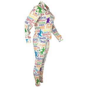 Conjunto Deportivo de Felpa para Mujer, Sublimado con Logotipo Personalizado al Por Mayor, Ropa Deportiva Informal de Poliéster Impermeable a Precio Económico - Product Image 5