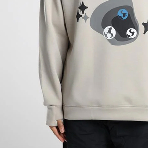 Factory Price Wholesale Custom High Quality Puff Printing Logo Design Cotton Heavy Plain Blank Oversize <b>Men</b> Sweatshirts Hoodies - Product Image 3