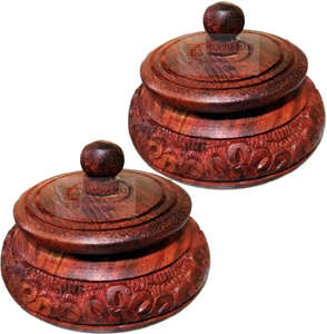 Pot à sucre en bois personnalisé pour mariage, récipient à sel et épices, bols pour la maison et la cuisine, pot à sucre en bois avec logo personnalisé - Product Image 6