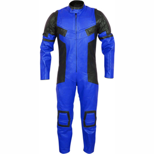 Combinaison de course en cuir pour moto, combinaison de course en cuir personnalisée pour moto, poches de protection, avec la meilleure qualité OEM pour la course à moto - Product Image 2