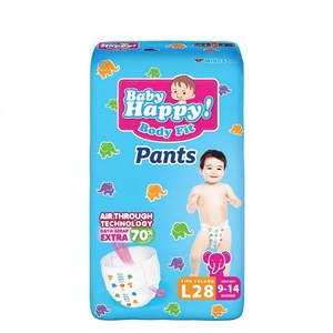 Pañales Desechables Baby Happy Pants L28, Ajuste Perfecto, Mantienen la Piel de tu Bebé Seca, al Mejor Precio - Product Image 1