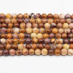 Jaspe Natural Redondo Facetado Calibrado, Piedra Preciosa Suelta Sin Tratar, Certificada, Lote al por Mayor de Cuentas para Joyería - Product Image 3