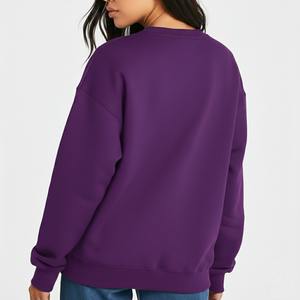 Sudadera de Forro Polar Grueso con Cuello Alto para Mujer, Personalizada con Insignia Bordada, Acabado Lavado, Diseño Sólido - Estilo Urbano de Invierno - Product Image 4