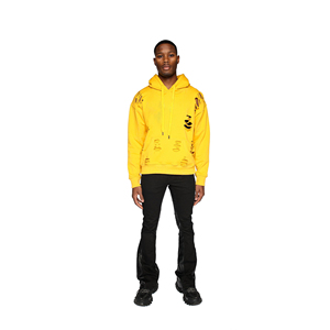 Sudadera con Capucha Personalizada de Alta Calidad para Hombre, Talla Grande, Estilo Urbano, Holgada, con Diseño Desgastado, 6XL, Felpa, Digital - Product Image 3