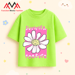 เสื้อยืดสีเขียวมะนาวสไตล์เวียดนาม คอกลม ลำลอง สตรีทแวร์ ชุดชายหาด เนื้อผ้านุ่ม ทรงปกติ - Product Image 1