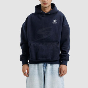 Comfortable Soft Fabric Cotton Blended Baggy Hoodie Premium High Quality Loose Fit Warm Casual Everyday Wear Men - Product Image 4