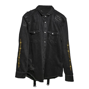 Premium Men Relax Fit Denim Jacket Washed Trucker Jean Coat Casual Urban Street Style Fashion - Product Image 5