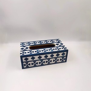 Caja de pañuelos de resina, diseño rectangular moderno hecho a mano, acabado natural, decoración ecológica para el hogar de HANDICRAFT HUB - Product Image 3