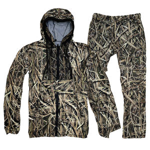 Ensemble pantalon et sweat à capuche camouflage RICSA INTERNATIONAL pour homme, certifié CE, imperméable, coupe-vent, respirant, en polyester, pour le travail - Product Image 1