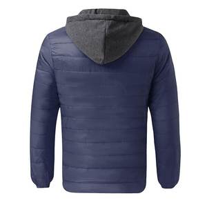 Wholesale Top Trendy Streetwear Quilted <b>Jacket</b> with Hoodies Comfortable Casual Fashion Outerwear Quilted <b>Jackets</b> Rain <b>Jacket</b> - Product Image 6