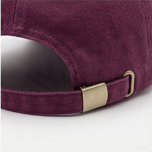   Gorra de Béisbol de 6 Paneles con Visera Ajustable, Unisex, Color Sólido, Sarga de Algodón, Estilo Casual - Product Image 6