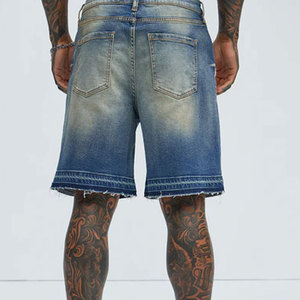 Pantalones Cortos de Mezclilla para Hombre, Cómodos y Juveniles, con Logotipo Personalizado, Casuales, de Alta Calidad, Simples, de Algodón - Product Image 2