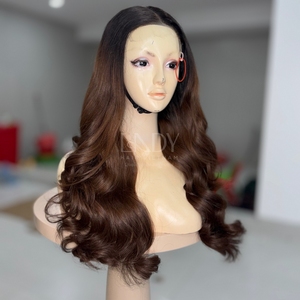 Peluca de Cabello Humano Vietnamita 100% Natural de Alta Calidad, Pelucas con Frente de Encaje, Cabello Ondulado - Product Image 1