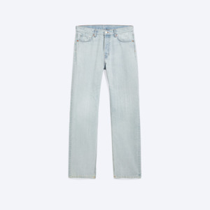 Jeans en denim pour homme à taille haute et coupe droite - Tissu tissé écologique respirant à séchage rapide - Style sportif vintage - Tout usage décontracté - Product Image 4