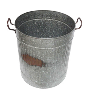 Pot de fleur de jardin intérieur galvanisé artisanal indien avec poignée à prix réduit du fournisseur indien - Product Image 2