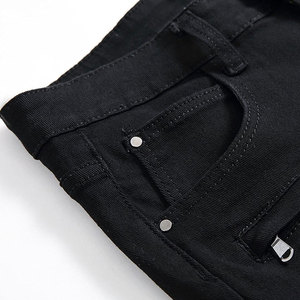 Wholesale High Quality Vintage Straight Knitted Summer Breathable Waterproof Eco-Friendly Casual Mid Denim Shorts <b>Men</b> 100% - Product Image 4