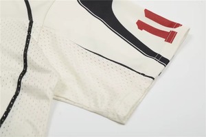 Camiseta Vintage para Hombre, Estilo Y2K, con Estampado Gráfico de Letras, Deportiva, Transpirable, Estilo Urbano, Harajuku, Hip Hop, Casual, Cuello en V - Product Image 2