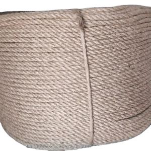 Cuerda de Yute 100% Natural, Ecológica, Duradera, Biodegradable, de 5MM, 3/4 de Cabo, Trenzada, de Grado Industrial, Empalmable, Multiusos - Product Image 1