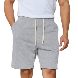 Pantalones Cortos Deportivos Casuales de Cintura Media, Ligeros, de Secado Rápido, 100% Algodón, para Hombre, a Bajo Precio - Product Image 1