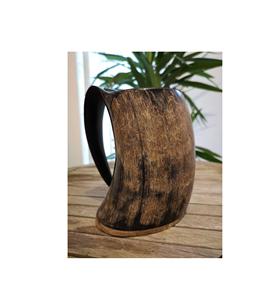 Tasses en corne faites à la main de qualité supérieure avec logo personnalisé pour les fêtes - Beauté rustique, prise en main confortable, performance fiable - Product Image 3