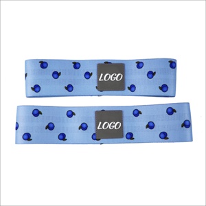 Custom Fabric Resistance Hip <b>Band</b> Non Slip Elastic Booty Exercise <b>Band</b> for Yoga Fitness Glute <b>Workout</b> Training Support - Product Image 5