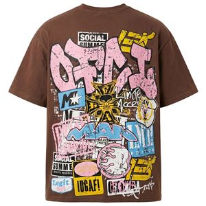 เสื้อยืด SHH แขนสั้น คอกลม พิมพ์ลายเต็มตัว ผ้าทอ 220gsm ทรงปกติ หนักแน่น 100% โพลีเอสเตอร์ สำหรับผู้ชาย สไตล์สตรีทแวร์ แห้งเร็ว - Product Image 2
