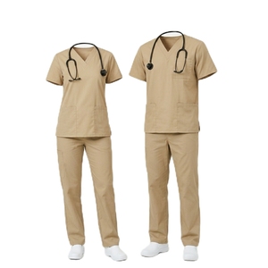 Combinaison de travail pour femmes à manches courtes, personnalisable avec logo, pour hôpital, salon de beauté, uniforme médical, uniforme d'infirmière - Product Image 5