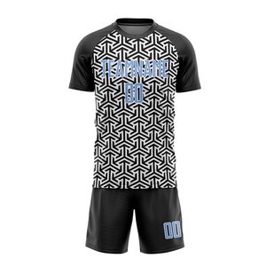 OEM ODM Soccer Jersey Set 100% Polyester Sublimation Breathable Quick Dry Anti Bacterial Custom Name Number Teamwear Soccer Kit - Product Image 4