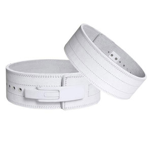 Cinturón de Levantamiento de Pesas Blanco de Alta Resistencia, Cinturón de Entrenamiento para Gimnasio, Ajustable, Soporte de Fuerza para Sentadillas, Peso Muerto y Fisicoculturismo - Product Image 3