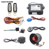 Système d'alarme de voiture EASYGUARD EC012 compatible avec la plupart des voitures à démarrage par clé 12V CC, démarrage/arrêt du moteur à distance, verrouillage/déverrouillage par proximité via application
