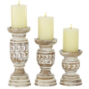 Artistic Wooden Candle Holder Distinctive Home Accent For Wedding <b>Tables</b> Parties And Decorative Settings - Product Image 3