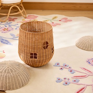 Maison de jeu en rotin, maisons en bois durables, maison de jeu décorative tressée, prix bas, jouets pour enfants - Product Image 5