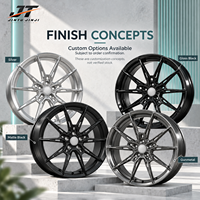 Jantes forgées 6061-T6 à cinq branches en V, finition usinée argentée, concaves peu profondes, 18-22 pouces, 5x112 5x114.3 pour BMW Audi Mercedes-Benz