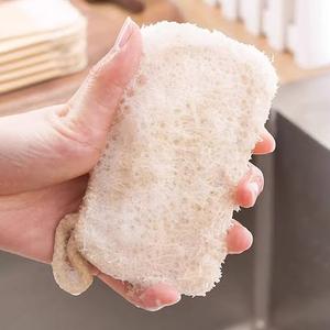 Wholesale Unbleached Organic Natural Loofah Kitchen Sponge <b>Biodegradable</b> Dish Scrubber Eco Friendly Pad Custom Packaging - Product Image 2